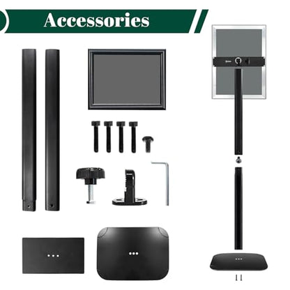 Heavy Duty Pedestal Sign Holder, 8.5 x 11" Floor Standing Sign Holder - color: Black, size: 8.5x11in