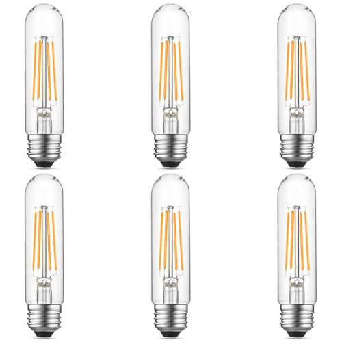 5" T10 Tubular LED Light Bulb, 60W Eq, Dimmable, Warm White 2700K, 6-Pack - color: Warm White, size: 5 Inch- 6 Count