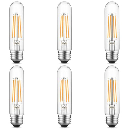 5" T10 Tubular LED Light Bulb, 60W Eq, Dimmable, Warm White 2700K, 6-Pack - color: Warm White, size: 5 Inch- 6 Count