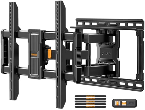 Perlegear TV Wall Mount Full Motion for 42–97 inch TVs up to 132 lbs - size: Fits 42-97" TVs / Max 16" Wood Stud