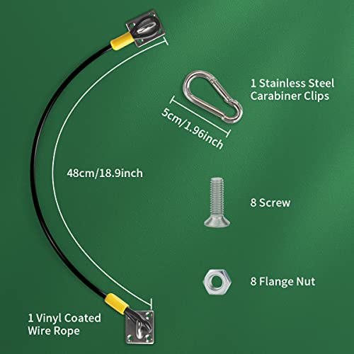 Universal Trash Can Lid Lock with Coated Steel Cable, 1 Pack - size: 1 Pack