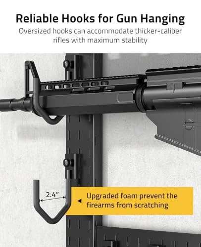 CVLIFE Gun Rack for Wall, Gun Rack Wall Mount with Shelf & Accessory Panel - style: Multi-Layer Gun Rack