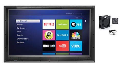 The TV Shield 52-55 Inch Outdoor TV Box with Anti-Glare and Cooling Fan - color: Anti-Glare + Cooling Fan, size: 52-55"