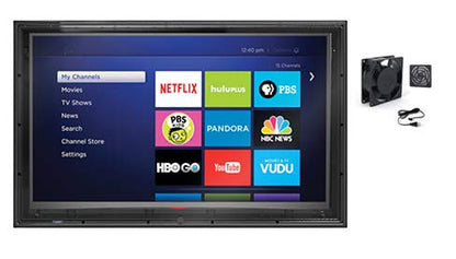 The TV Shield 52-55 Inch Outdoor TV Box with Anti-Glare and Cooling Fan - color: Anti-Glare + Cooling Fan, size: 52-55"