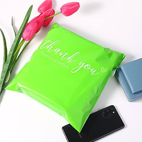 JinRuiKJ Thank You Poly Mailers 10x13 Inch, 100 PCS, Green - color: Green, size: 10*13inch 100pcs