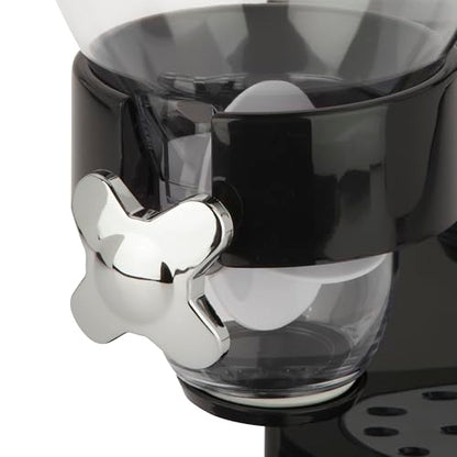 Honey-Can-Do Dry Food Dispenser, Single Control, Black/Chrome