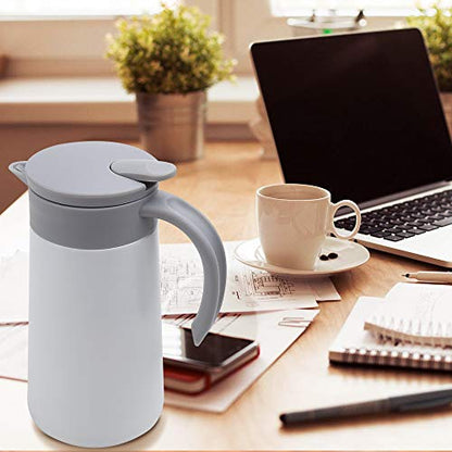 GearRoot 28oz Small Coffee Carafe Insulated Coffee Pot, White - color: White