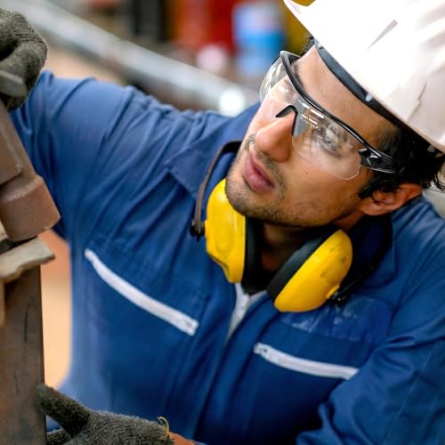 OXG 12 Pack Safety Glasses for Men Women, ANSI Z87.1 Protective Eyewear - color: Clear