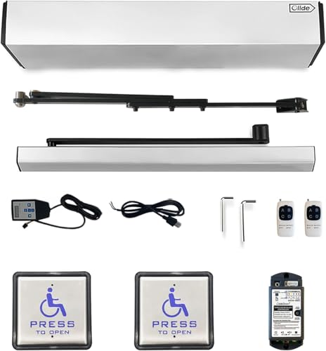 Handicap Auto Swing Door Opener, Low Energy ADA Swing Door Operator with Stainless Steel Handicap Push Buttons