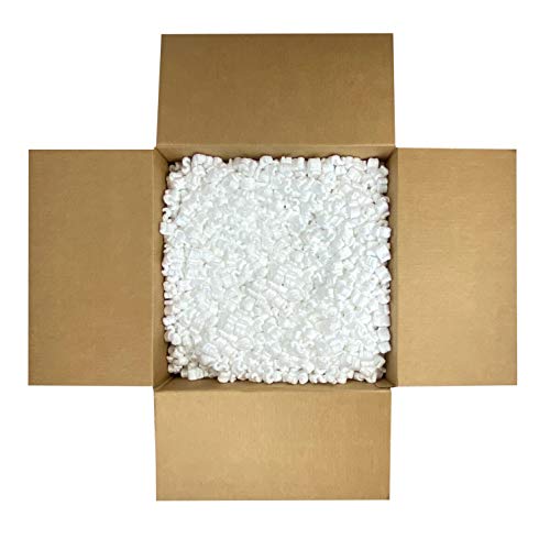 UOFFICE Packing Peanuts 3.5 cu. ft. (22.5 Gallons), S-Shaped Popcorn Cushion for Shipping (White), Void Filling Popcorn Peanuts