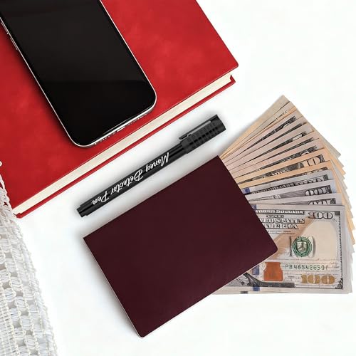 PONNOR Counterfeit Money Detector Pen (30 Pack) Bill Marker Universal False Currency Checker Cash Tester with 30% More Ink with Upgraded Chisel Tip for Personal & Commercial Use