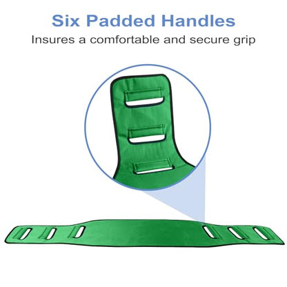 Transfer Belt Transfer Sling Padded Gait Belts with Seniors Patient Lift - color: Green 2