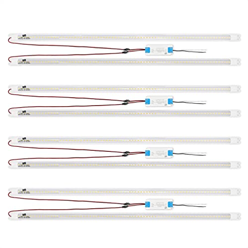4FT LED Retrofit Kit,Recessed Fluorescent Light Retrofit Super Bright LED Light,Panel Light,Troffer Quick Repair and Retrofit LED Kit,No Professional Tools Required,36w,3500K Warm Light (4 Pack) - color: 4ft-3500k-4packs