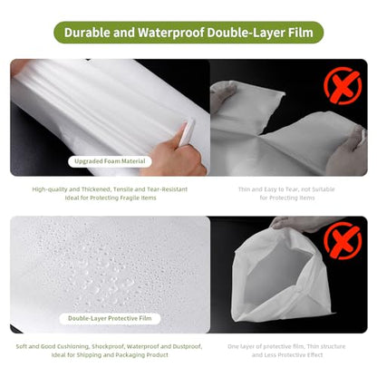 50PCS 16 x 24Inch Foam Pouches for Packing, Large Cushion Foam Wrap Pouches - size: 16"x24"