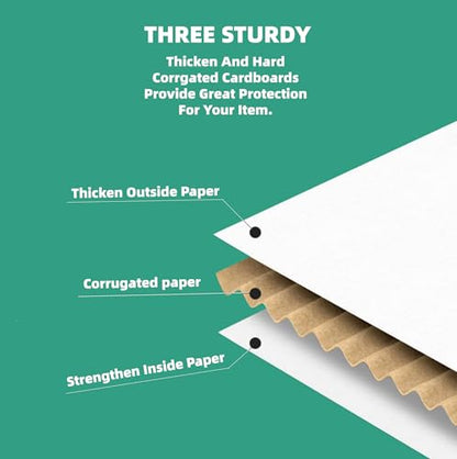 Small White Box 7 x 3.5 x 2 Inch 50 Pack Shipping Boxes - size: 7 x 3.5 x 2 Inch
