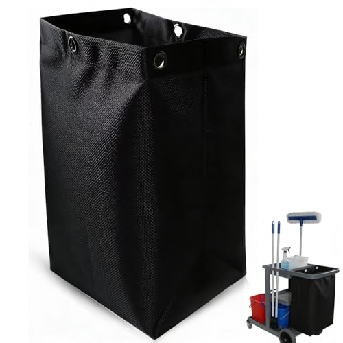 Replacement Janitorial Cart Bag,High Capacity Waterproof Thickened Cart Bag
