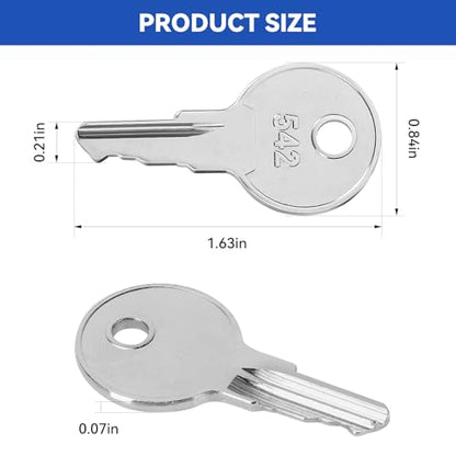 Cash Drawer Key VPK-8K-542, Cash Register Key Replacement for APG’s Vasario Series Cash Drawers 542 Code Locks, 2 Pack