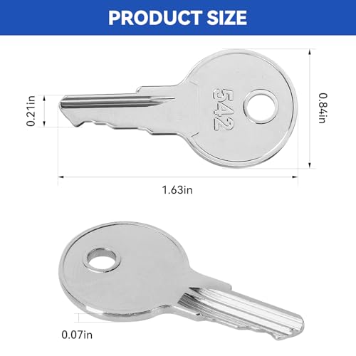 Cash Drawer Key VPK-8K-542, Cash Register Key Replacement for APG’s Vasario Series Cash Drawers 542 Code Locks, 2 Pack