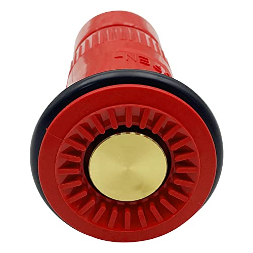 SAFBY Fire Hose Nozzle Thermoplastic Fire Equipment Spray Jet Fog (1" NST/NH) - color: Red, size: 1 inch NST