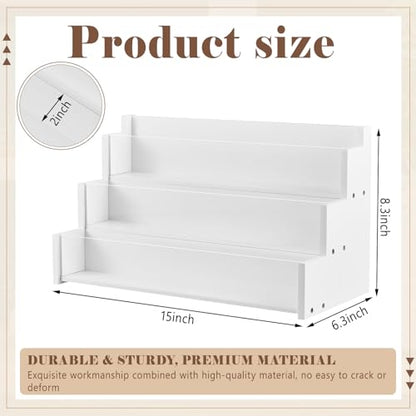 Yuntau 3 Tier Greeting Card Display Stand, White - color: White, size: 3 Tier