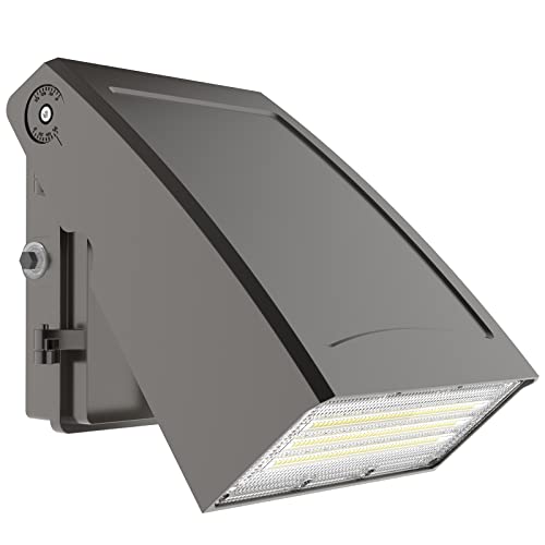 HYPERLITE Wall Pack Led Exterior Light: 100W 13,000LM ETL Listed Cut-Off LED Wall Pack Light - IP65 Waterproof Security Light Commercial and Industrial LED Wall Lights for Parking lot Home Yard - size: 100W 5000K 1Pack
