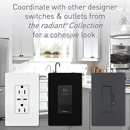 Legrand Radiant 450W LED Dimmer Light Switch 3-Way Rocker Tri-Color (Pack of 6) - size: (Pack of 6)