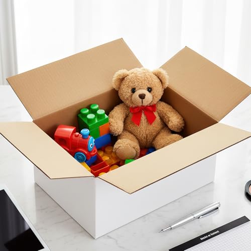 Shipping Boxes 10X7X5 Set of 25, White Corrugated Cardboard Box for Mailing Business Packaging - size: 10X7X5 Inches