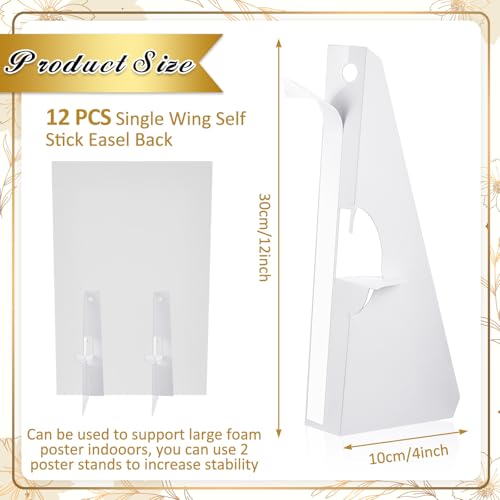 Marspark 12 Pack Poster Stand,12 Inch,White - color: White, size: 12 Inch