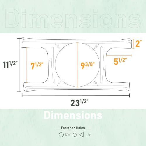 Skywalker Drop Ceiling T-Bar Bridge for 8-Inch 70V Commercial Ceiling Speakers – Heavy Duty Mounting Plate for Tile Grid Installation