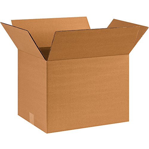 BOX USA Shipping Boxes Medium 16"L x 12"W x 12"H, 25-Pack | Corrugated Cardboard Box for Packing, Moving and Storage - style: Standard Corrugated