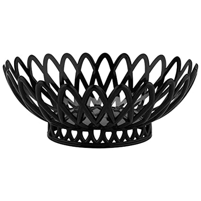 G.E.T. 10" x 8 1/4" Black Oval Plastic Serving Basket (Set of 12) - color: Black, size: 10" x 8.25", style: Set of 12
