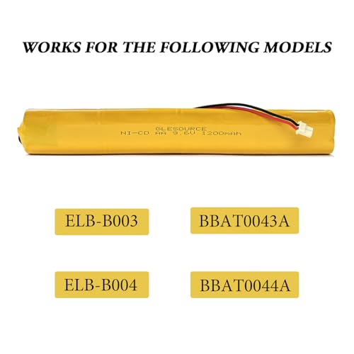 9.6V BBAT0043A Emergency Light Battery, AA*8 1200mAh Batteries Compatible for OSI OSA228 DANTONA CUSTOM-306-U BBAT0044A BAA-96 ELB-B003 Exit Sign Battery Replacement (2 Pack) - color: 2PCS 9.6V 1200mAh battery