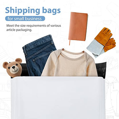 Metronic Poly Mailers 14.5x19 200Pcs Large Shipping Bags for Clothing White - color: White, size: 14.5x19 200PC