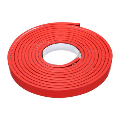 Smoke Fire Seal Strip 9.8Ft 15mm/0.59" Wx 5mm/0.2" T Red - color: Red, size: 9.8FT x 15mm / 0.59" W x 5mm / 0.2" T
