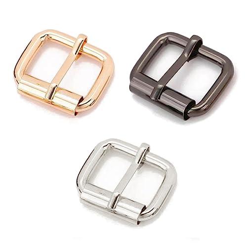 Metal Roller Buckles Belts Hardware Pin Buckle for Bags Leather Belt Strap - size: 1 Inch
