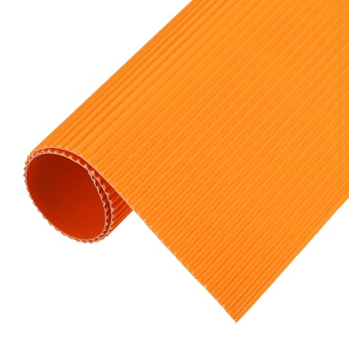 MECCANIXITY Corrugated Paper Sheets 5pcs 14x10x1/16inch Orange Yellow - color: Orange Yellow, size: 14inch x 10inch x 1/16inch