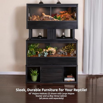 New Age Pet® ECOFLEX® 48" Mojave Reptile Enclosure, Large, Black - color: Black, size: Large