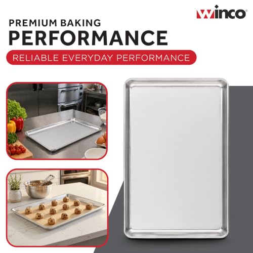 Winware by Winco ALXP-1622 Aluminum Sheet Pan, 16" x 22"