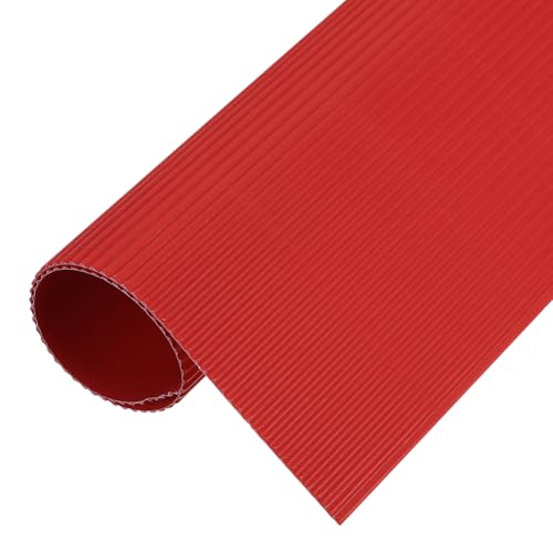 MECCANIXITY Corrugated Paper Sheets 5pcs 12x8inch Bright Red - color: Bright Red, size: 12inch x 8inch