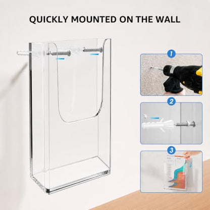 KTRIO Brochure Holder 8.5 x 11 Wall Mounted, Magazine Flyer Holder, 3 Pack