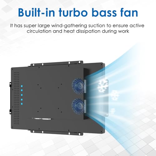 High Brightness 15.6 Inch Industrial Outdoor Open Frame Touch Screen Monitor Wall Mount Embedded Touch Monitor - VGA+HDMI+DVI Port - 16:9 - size: 15.6 IN
