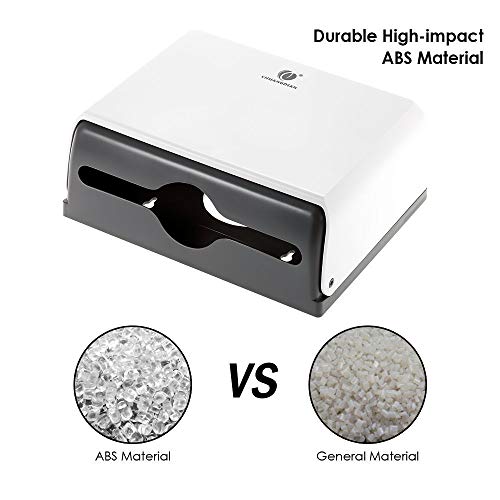 CHUANGDIAN Multifold Paper Towel Dispenser Wall-Mounted Bathroom Tissue Dispenser for Business Commercial Use (White) - color: White