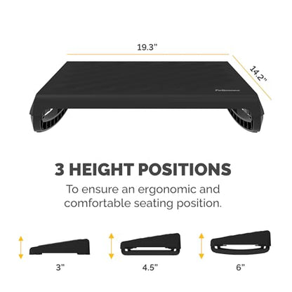Fellowes Breyta Ergonomic Adjustable Foot Rest Black