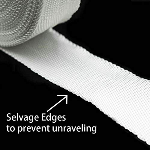 APT Strong Fiberglass Cloth Mesh Tape (2" x 36Yds), Repair, Reinforcement, Easy Resin Saturation Heat-Resistance and Insulation (50mm x 36Yds). - size: 2" x 36Yds