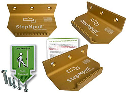 Hands Free Door Opener - No Touch Door Foot Pull & Commercial Touchless Door Opener Tools for Bathroom (Gold-1 Piece)