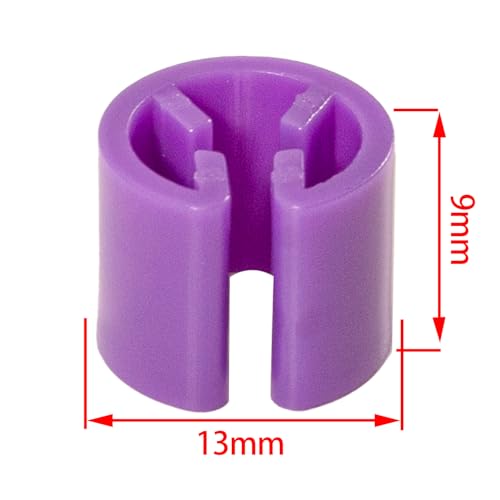 100pcs 3.5mm Plastic Clothes Hangers - Blank Marker for Retail, Laundry & Closet Organization (Bulk Set, Color Coding), Purple - color: Purple