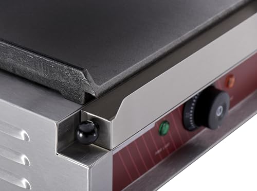 Kratos Commercial Electric Panini Sandwich Grill with Smooth Plates - size: Medium w/ Smooth Plates