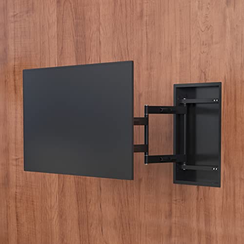 VIVO Black 50-75 in Recessed TV Wall Mount, MOUNT-REC01 - size: 50"-75" screens