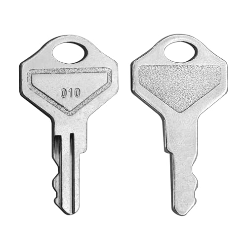 010 Key for Drawers, Cash Drawer Replacement Key Set Compatible with M-S Cash Drawer Model with 010R, 010L, or 010 Locks- Fits Many POS Registers, Set of 2 Keys, Chrome