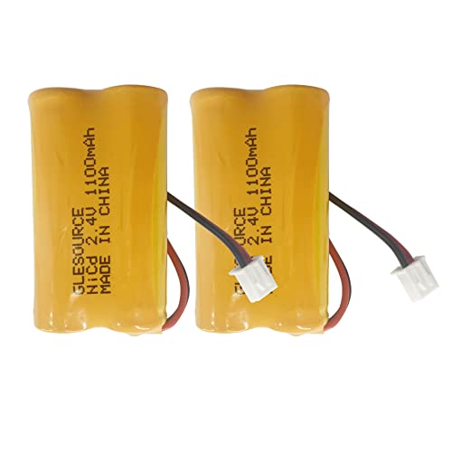 (2 Pack 2.4V 1100mAh Battery Replacement for Exit Sign Emergency Light Exitronix 10010036 Lithonia 10010034 Interstate NIC1394 BEL-179 - color: 2 PCS 1100mAh